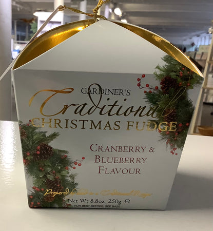 Gardiners Traditional Christmas Fudge Cranberry & Blueberry