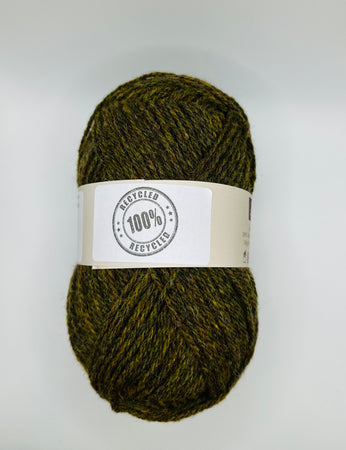 Moss Double Knitting Yarn 200g - Recycled