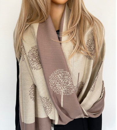 Mulberry Tree Reversible Wrap/Scarf