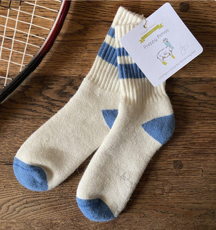 Preppy Alpaca Pima Cotton Socks - New Lanark Mill Shop
