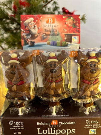 Christmas Shaped Chocolate Lolly