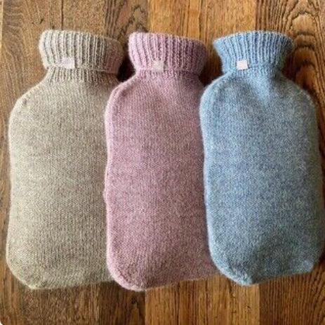Silky Alpaca Hot Water Bottle Dusky Pink