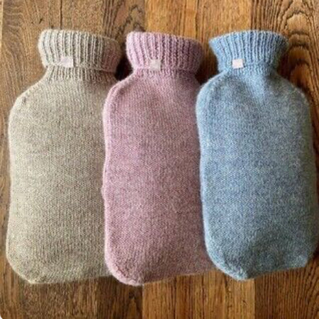 Silky Alpaca Hot Water Bottle Dusky Pink - New Lanark Mill Shop