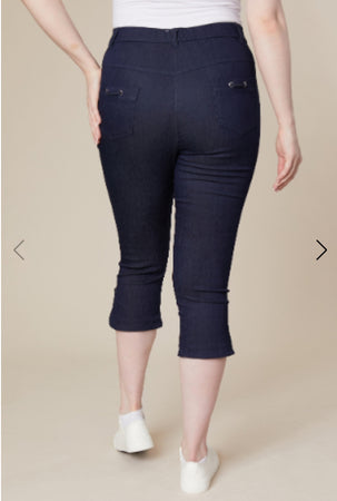 Jessica Graaf Cropped Trousers With Eyelet and Slit Detail