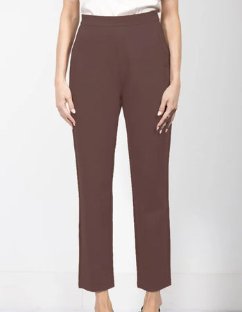 Ponte Trousers Taupe 24424-084