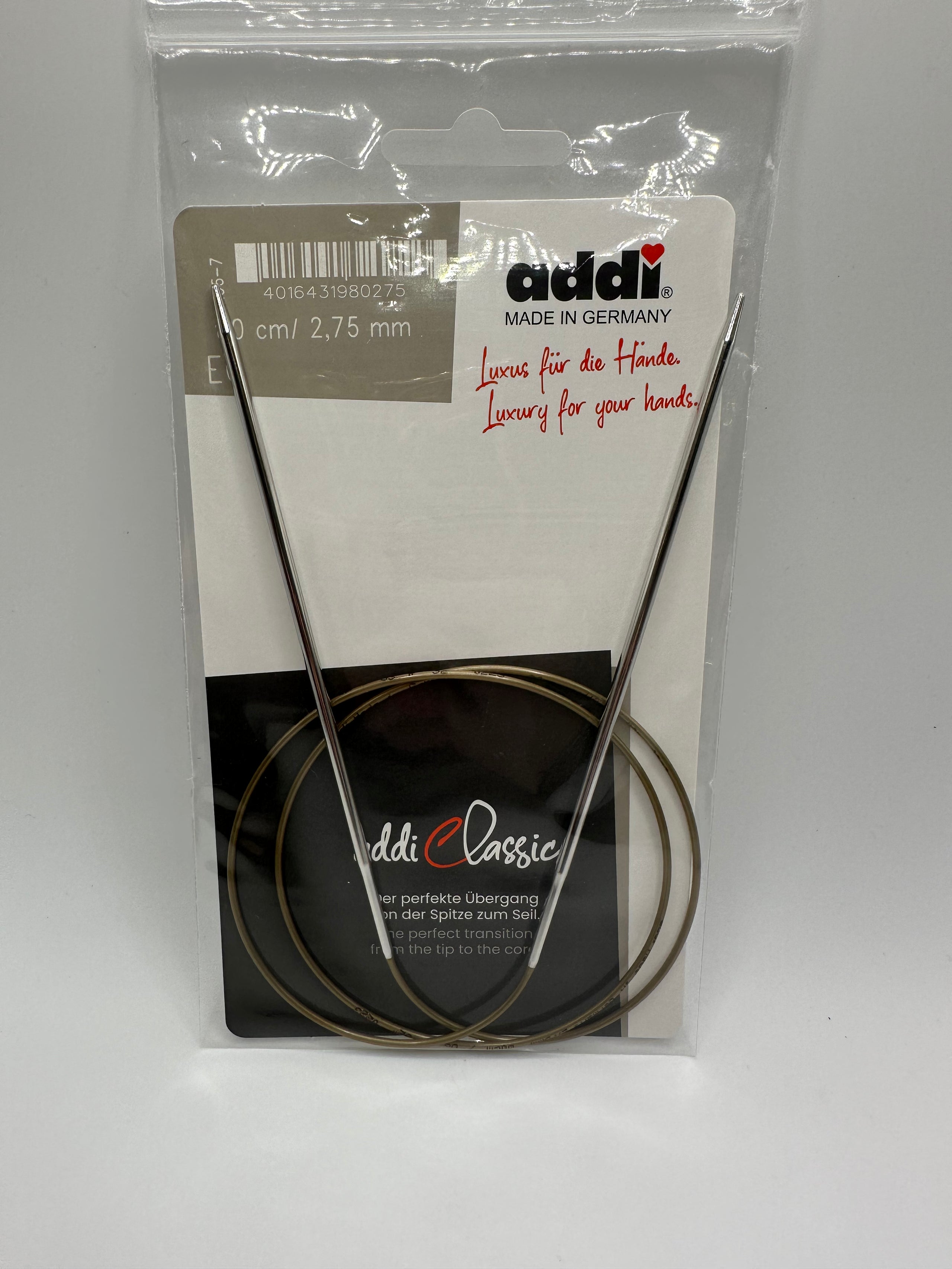 Metal Circular Knitting Needle - Size 2.75mm, Length 80cm