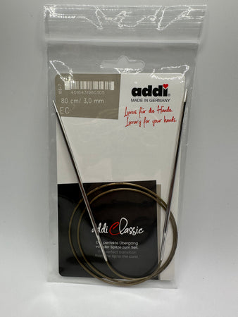 Metal Circular Knitting Needle - Size 3mm, Length 80cm