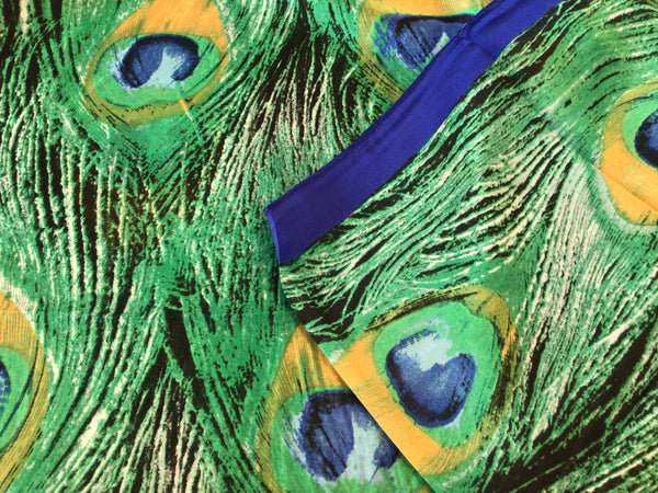 Peacock Scarf Silk Mix - New Lanark Mill Shop