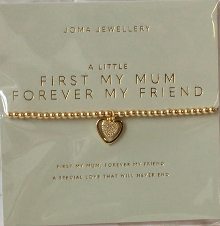 Joma Jewellery First My Mum Forever My Friend - New Lanark Mill Shop