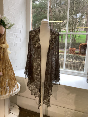Shawl Handmade 100% Cashmere Bracken