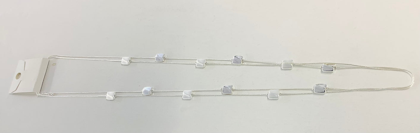 Silver Pendants with Long Chains 3 Designs