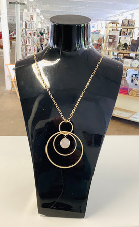 Circular Gemstone Pendant