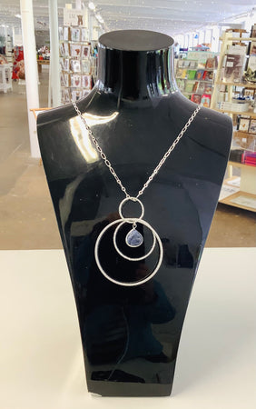 Circular Gemstone Pendant