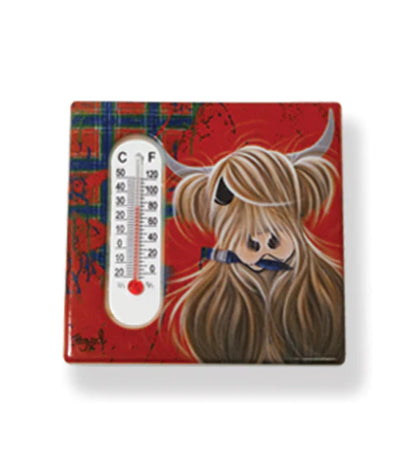 McMoo Highland Cow Ceramic Magnet