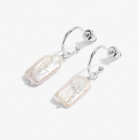 Joma Pearl Link Hoop Silver or Gold