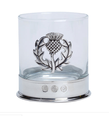 Whisky Glass With Pewter Base Various Designs