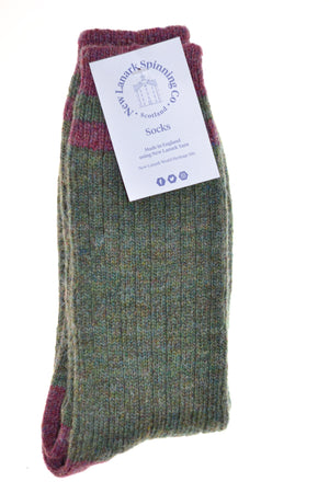 New Lanark gents socks various colours - New Lanark Spinning Company