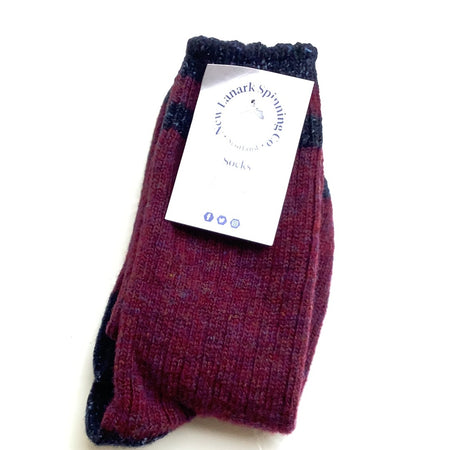 New Lanark Contrast Socks Size Uk 4-7 socks various colours