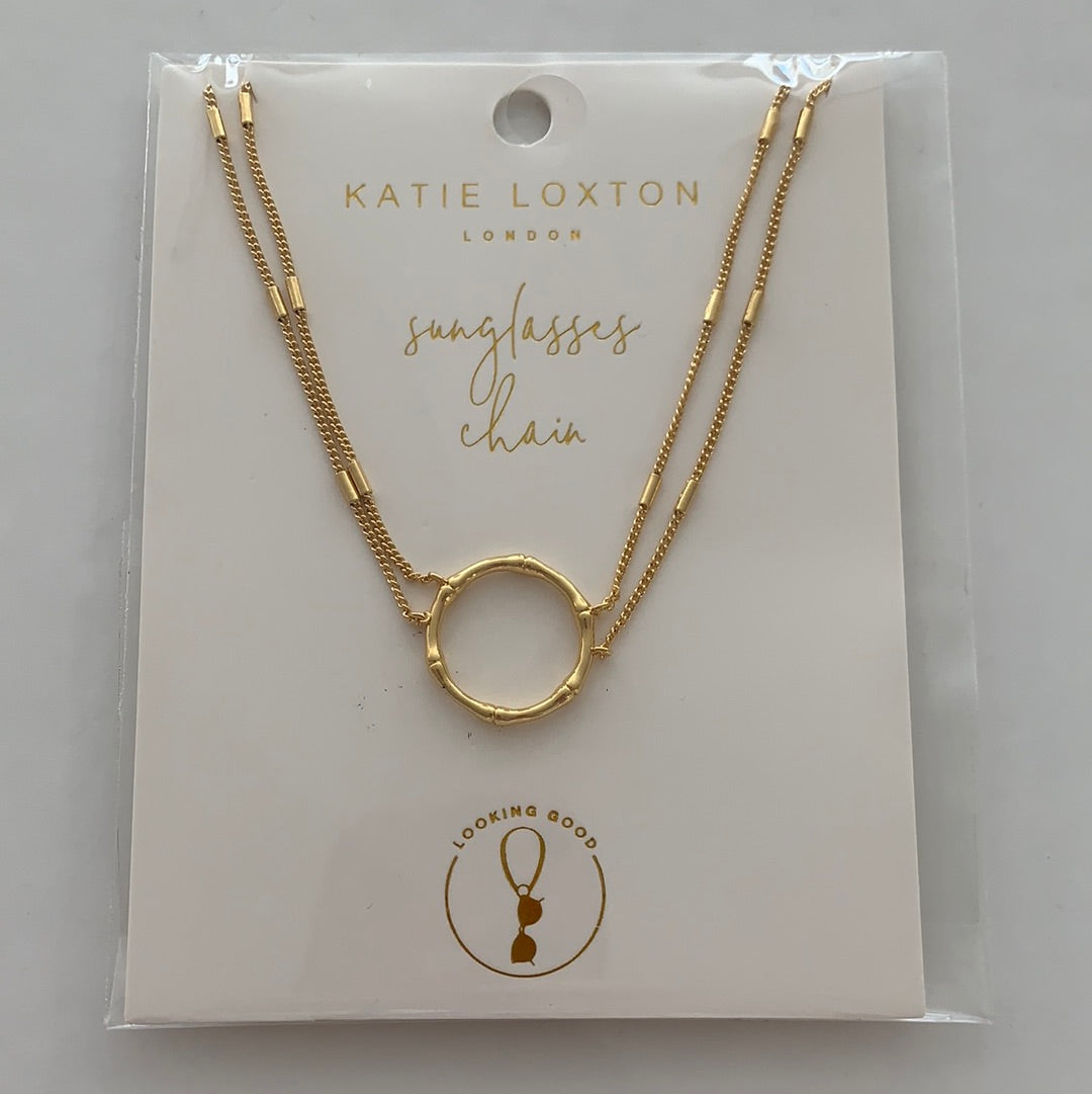 Katie Loxton Sunglass Chain - Gold Bamboo