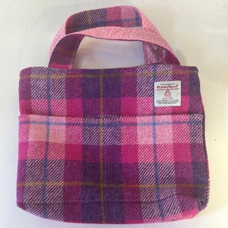 Harris Tweed Tote Bag - 2 Front Pockets