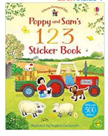 Book Usborne Poppy & Sam’s 123 Sticker Book