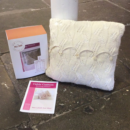 Lace Cushion Knitting Kit Aran