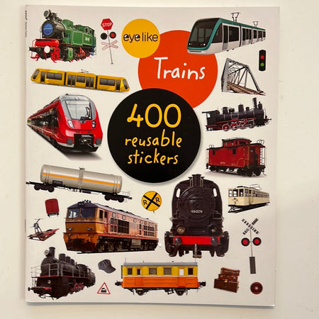 Book - Reusable Stickers, Trains
