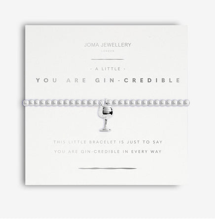 Joma - You Are Gin-Credible Stretch Silver Bracelet