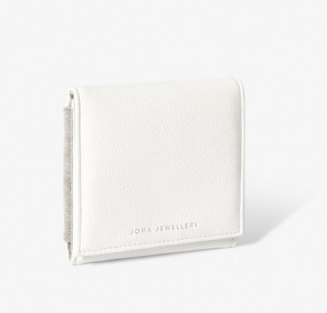Joma Jewellery Roll White Leather