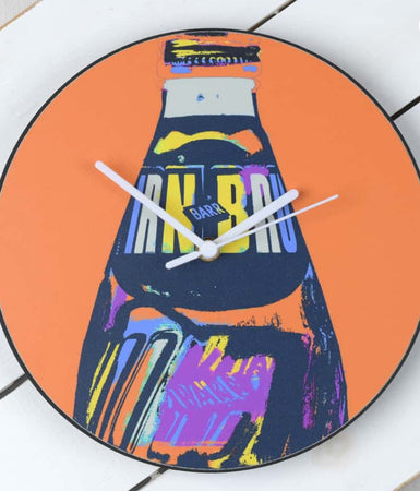IRN BRU Pop Art Clock