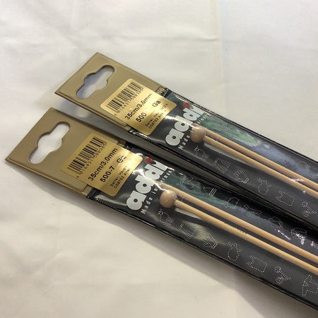 Bamboo Straight Knitting Needles Size 3.0mm Length 35cm