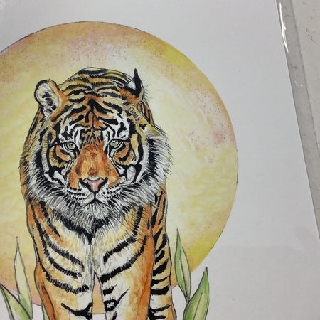 Curious Tiger A5 prints various colour ways
