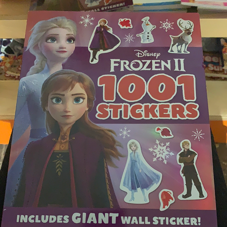 Book - Frozen II, 1001 Stickers - New Lanark Spinning Company