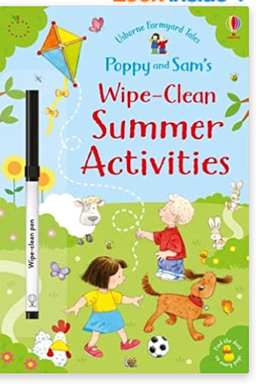 Book Usborne Poppy & Sam’s Wipe Clean Summer Activities