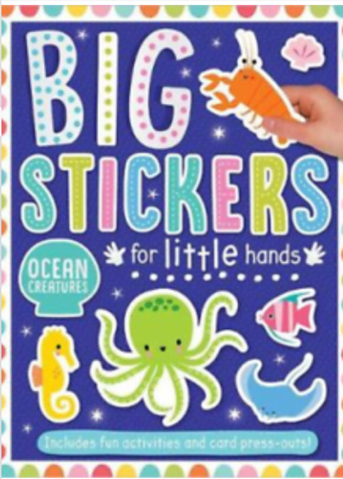 Book Big Stickers Ocean Creatures 3+
