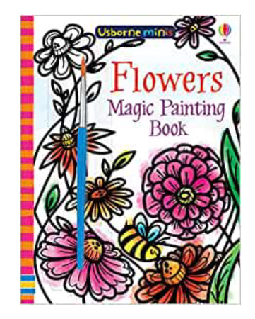 Book Usborne Magic Painting Flowers