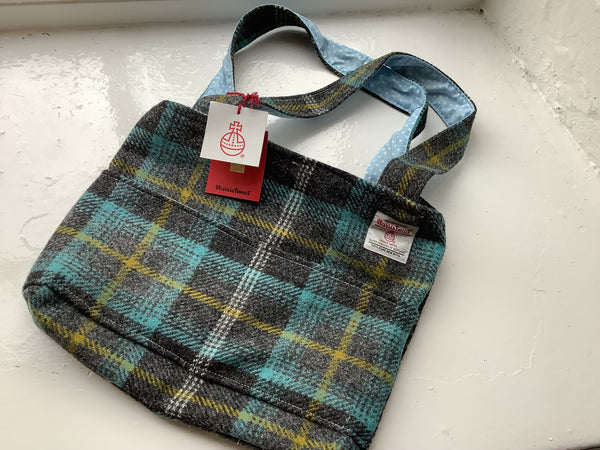Harris Tweed Tote Bag - 2 Front Pockets