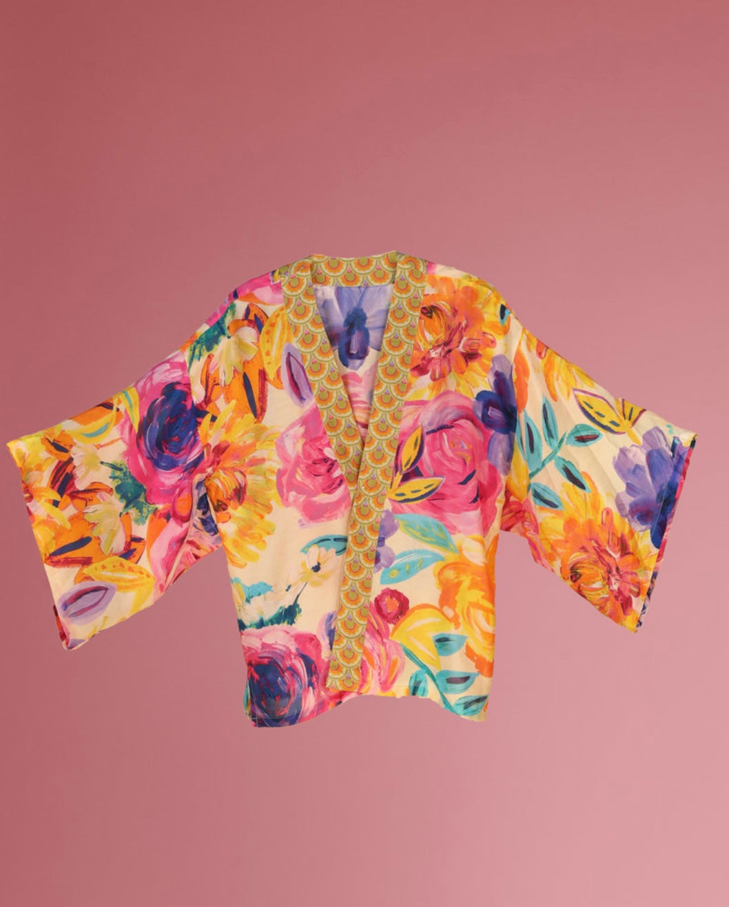 Floral Frenzy Kimono Jacket