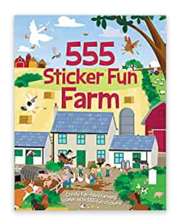 Book - 555 Sticker Fun Farm