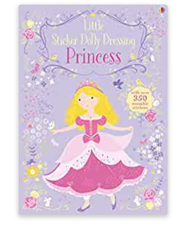 Book Usborne Little Sticker Princess Dolly Dressing Up