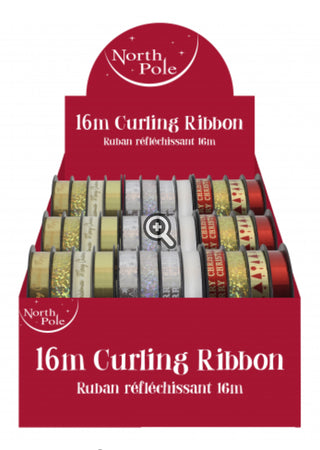 Christmas Curling Ribbon Gold/Silver or Red