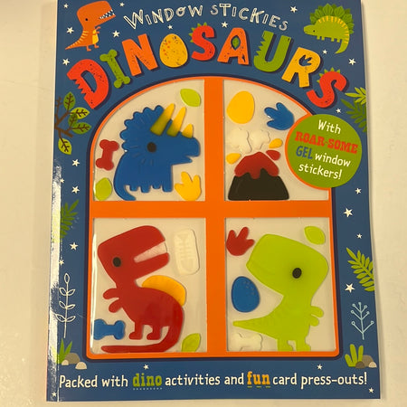 Book - Window Stickers, Dinosaurs