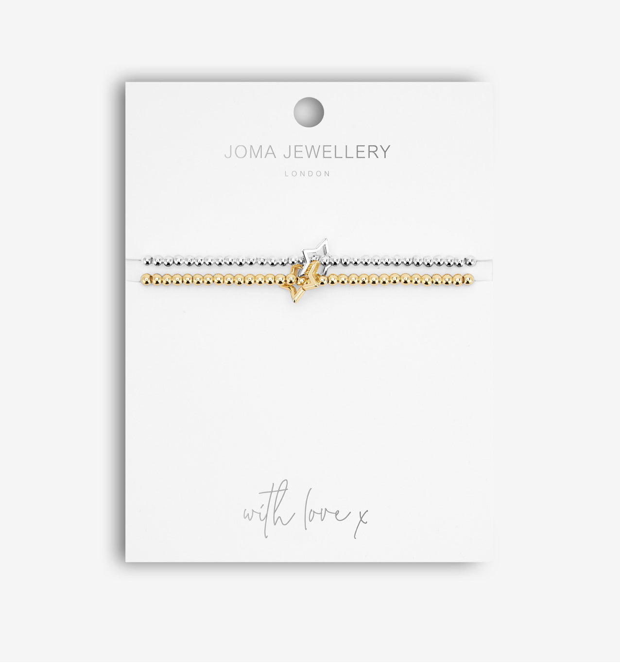 Joma - Lila Silver and Gold Star Bracelet Set