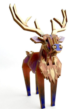 Pop-Up Wooden Stag - Small