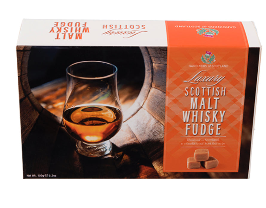Gardiners of Scotland Luxury Malt Whisky  Fudge Cartons 150g
