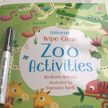 Book - Wipe Clean Zoo Activities