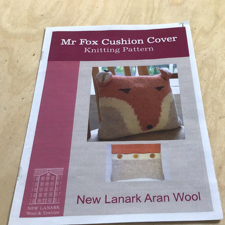 Mr Fox Cushion Cover Knitting Pattern