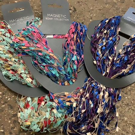 Magnetic Scarf colourful Ribbons
