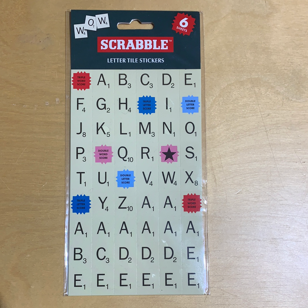 Scrabble Letter Tile Stickers