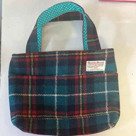 Harris Tweed Tote Bag - 2 Front Pockets